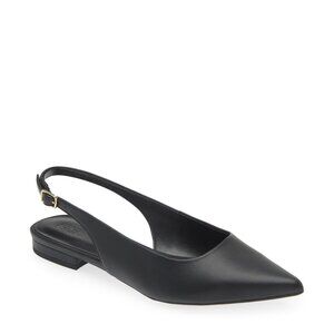 Nordstrom Rack Baldwyn Slingback Flat NWT Black 8M